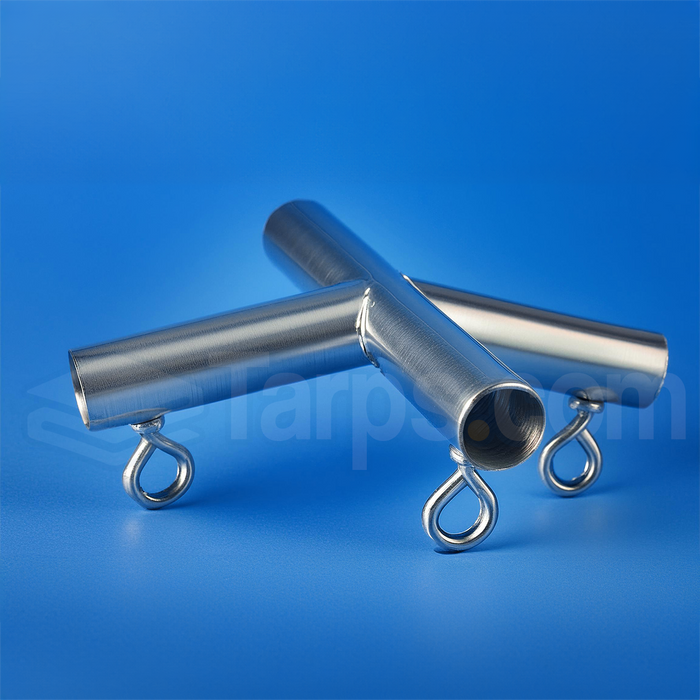 1" Low Peak Top Center - 4 Way Fitting (P4L-1) - Tarps.com