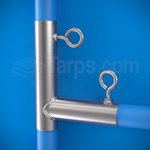 1 3/8" Flat Open L - 2 Way Fitting (FOL-138) - Tarps.com