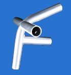 1 3/8" High Peak Side Reinforced Center - 5 Way Fitting (HP5I-138) - Tarps.com