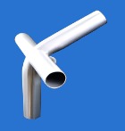 1 5/8" High Peak Side or Top Center - 4 Way Fitting (FV4-158) - Tarps.com