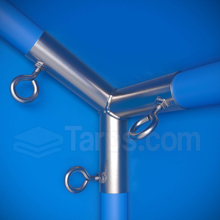 1" High Peak Side or Top End - 3 Way Fitting (FV3-1) - Tarps.com