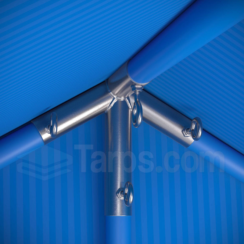Load image into Gallery viewer, 1" High Peak Top End with Centerpole - 4 Way Fitting (HP4D-1) - Tarps.com