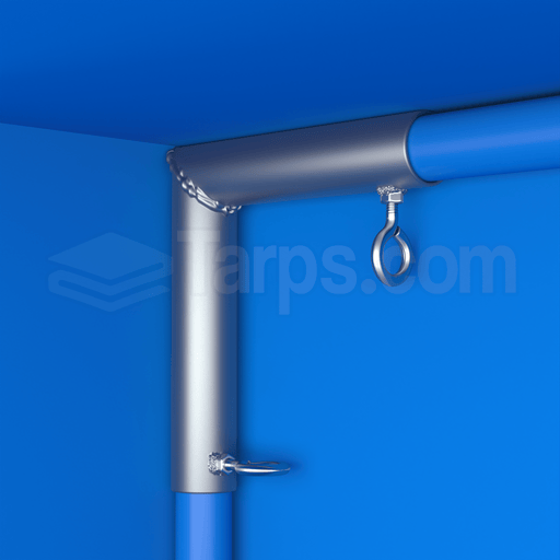 3/4" L Shape - 2 Way Fitting (FL-075) - Tarps.com