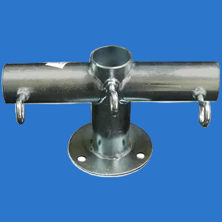 Load image into Gallery viewer, 1 5/8" Hybrid Foot Pad - 3 Way Hybrid Fitting (FPFOT-158) - Tarps.com

