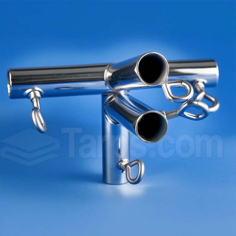 Load image into Gallery viewer, 1" Low Peak Side Reinforced Center - 5 Way Fitting (P5I-1) - Tarps.com
