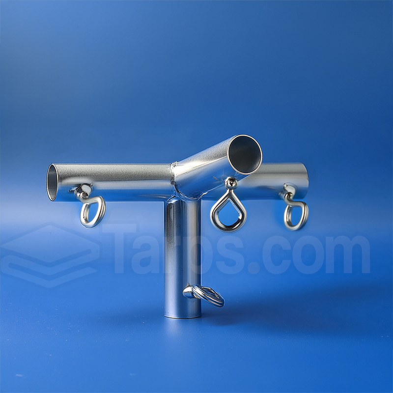 Load image into Gallery viewer, 1&quot; Low/Slope Peak Side Center - 4 Way Fitting (P4I-1) - Tarps.com
