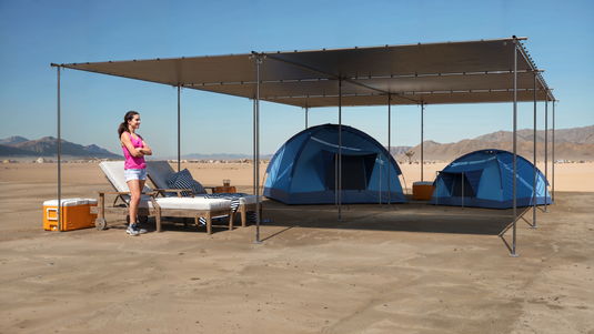 burning man tent 1" Burning Man Expansion Kit Tan Mesh