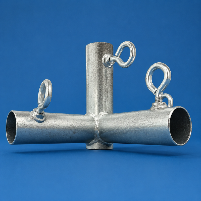 Load image into Gallery viewer, 1 5/8" Flat Roof 4 Way Open Fitting (FO4-158)
