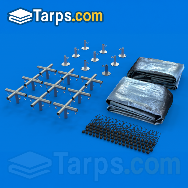 Load image into Gallery viewer, 1 3/8&quot; Burning Man Base Kit - Tarps.com
