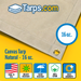 Natural Canvas Tarps - 16 oz - Tarps.com