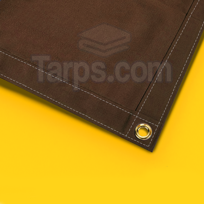 Brown Canvas Tarps - 16 oz Cotton