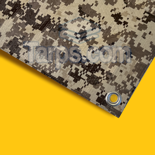 Desert Camouflage Medium Duty Poly Tarps Medium Duty Poly / Desert Camo / 12' x 24'
