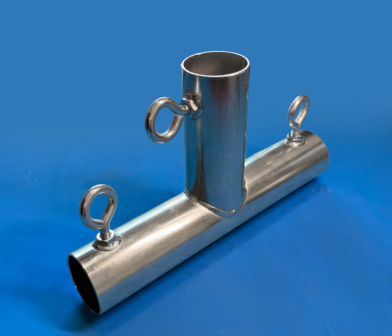 Load image into Gallery viewer, 1 5/8" Closed T with No Roll Stop - 3 Way Fitting (FT1-158) - Tarps.com
