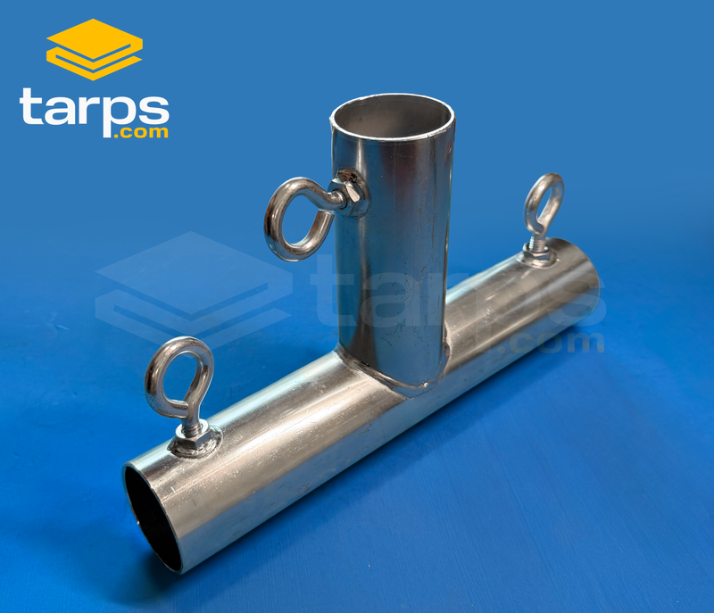 Load image into Gallery viewer, 1 5/8" Closed T with No Roll Stop - 3 Way Fitting (FT1-158) - Tarps.com
