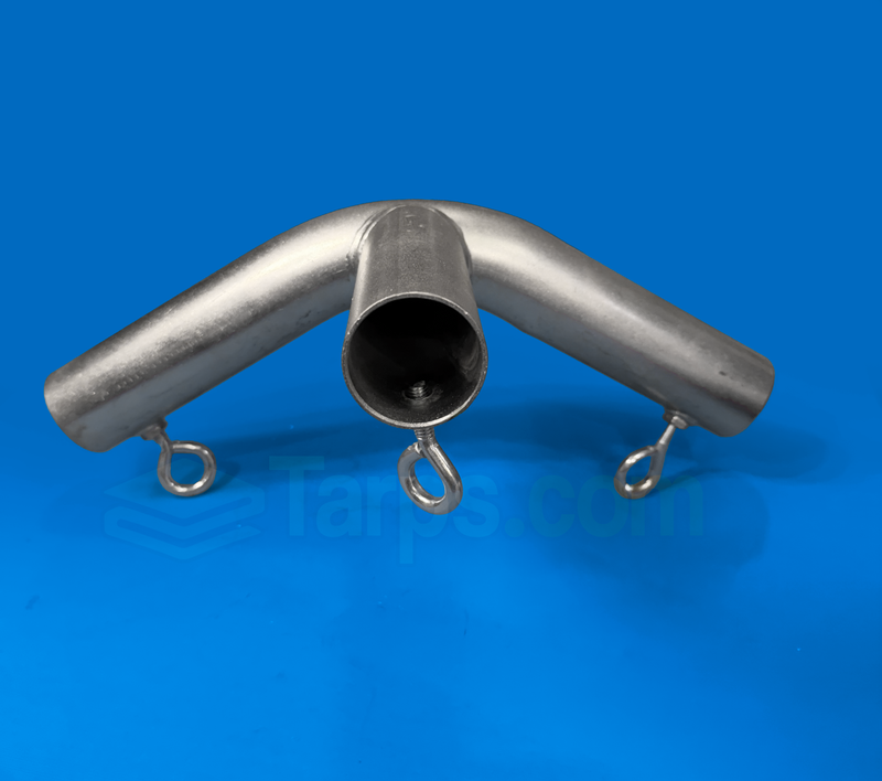 Load image into Gallery viewer, 1 5/8&quot; High Peak Side or Top End with Eyebolts - 3 Way Fitting (FV3EB-158)
