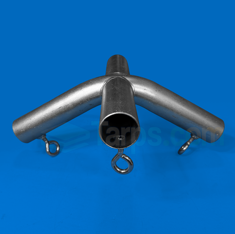 Load image into Gallery viewer, 1 5/8&quot; High Peak Side or Top Center with Eyebolts - 4 Way Fitting (FV4EB-158)
