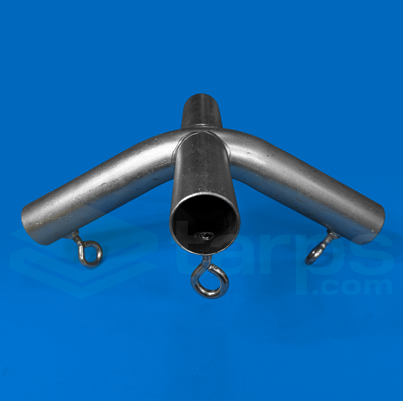 Load image into Gallery viewer, 1 5/8" High Peak Side or Top Center with Eyebolts - 4 Way Fitting (FV4EB-158)
