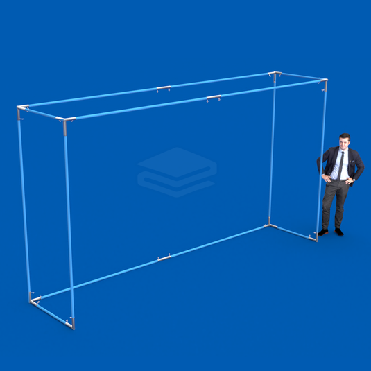 Golf Simulation Frame - 11 Piece Set - Tarps.com