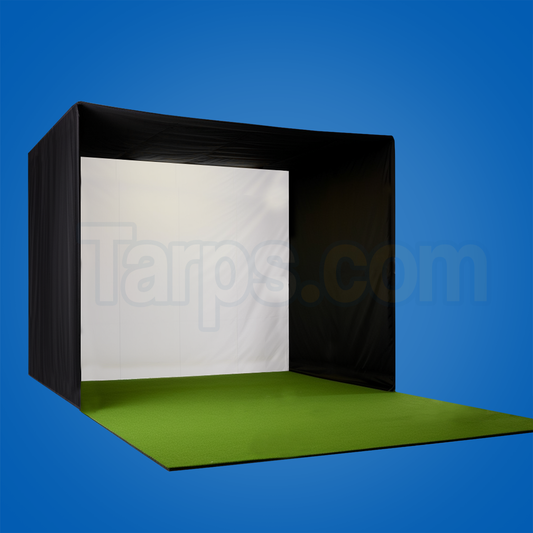 Golf Enclosure Black Panels - Tarps.com