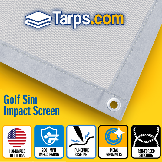 Golf Simulator Impact Screens 10' x 15' (Finishes 9'9