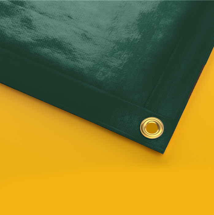 Green Vinyl PVC Tarps - 13 oz