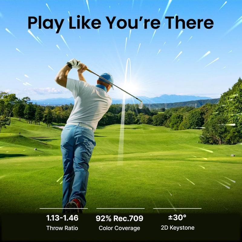 Load image into Gallery viewer, BenQ LU710 Laser Golf Simulator Projector - Tarps.com
