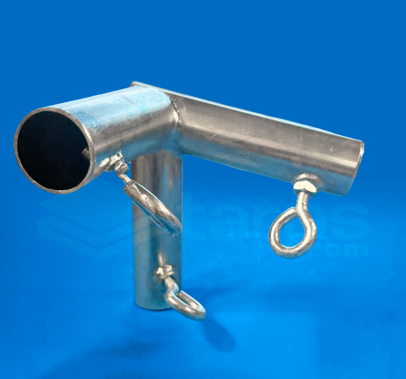 Load image into Gallery viewer, 1" Slope Peak Top Corner Down - 3 Way Fitting (P3JSL-1)
