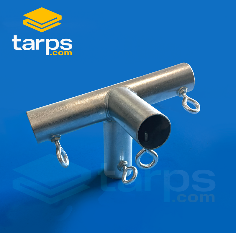 Load image into Gallery viewer, 1 5/8" Slope Peak Left Side - 4 Way Fitting (P4H-158) - Tarps.com
