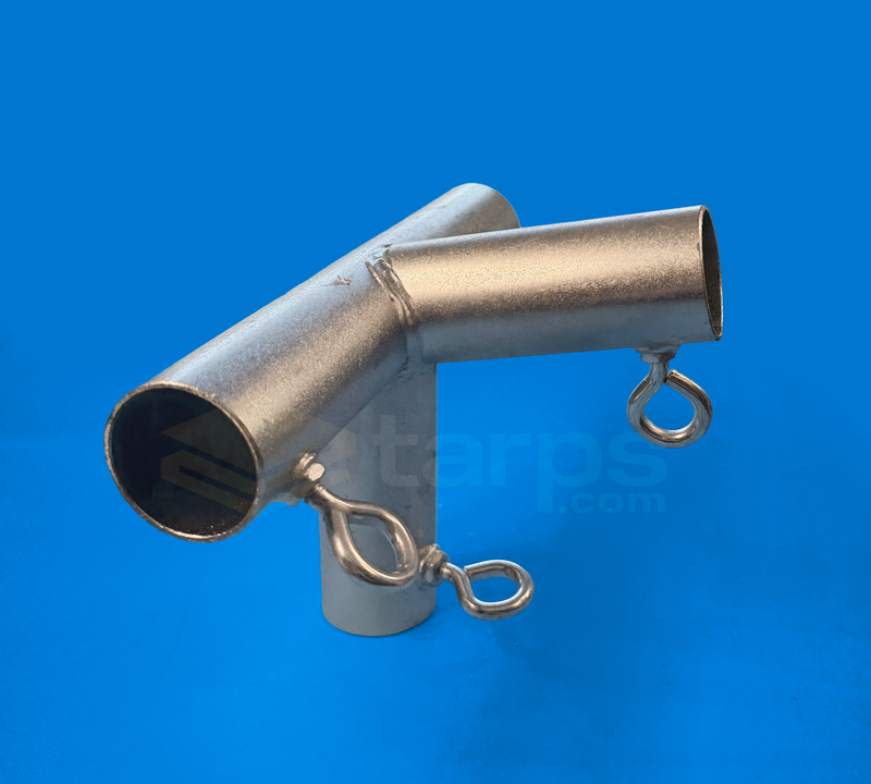 Load image into Gallery viewer, 1 5/8" Low Peak Side Center - 4 Way Fitting (P4I-158) - Tarps.com
