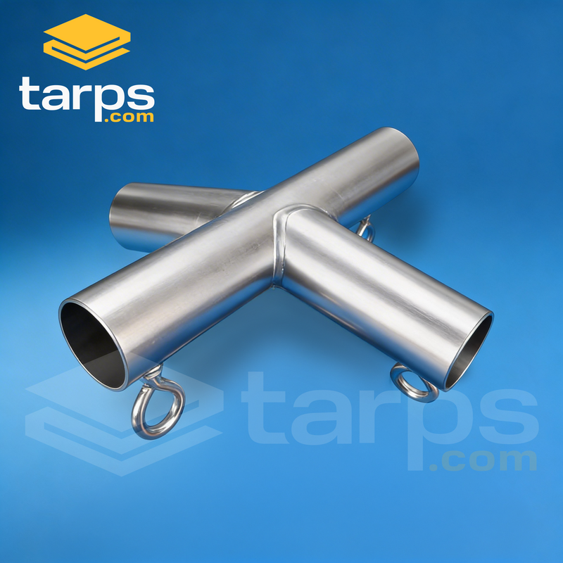 Load image into Gallery viewer, 1 5/8" Low Peak Top Center - 4 Way Fitting (P4L-158) - Tarps.com
