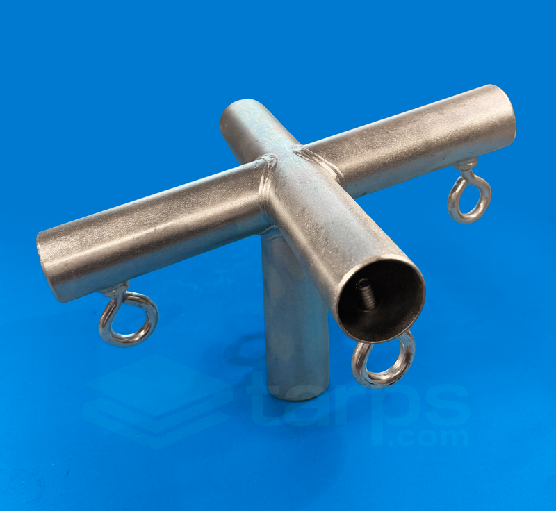 Load image into Gallery viewer, 1 5/8" Slope Peak Center - 5 Way Fitting (P5G-158) - Tarps.com
