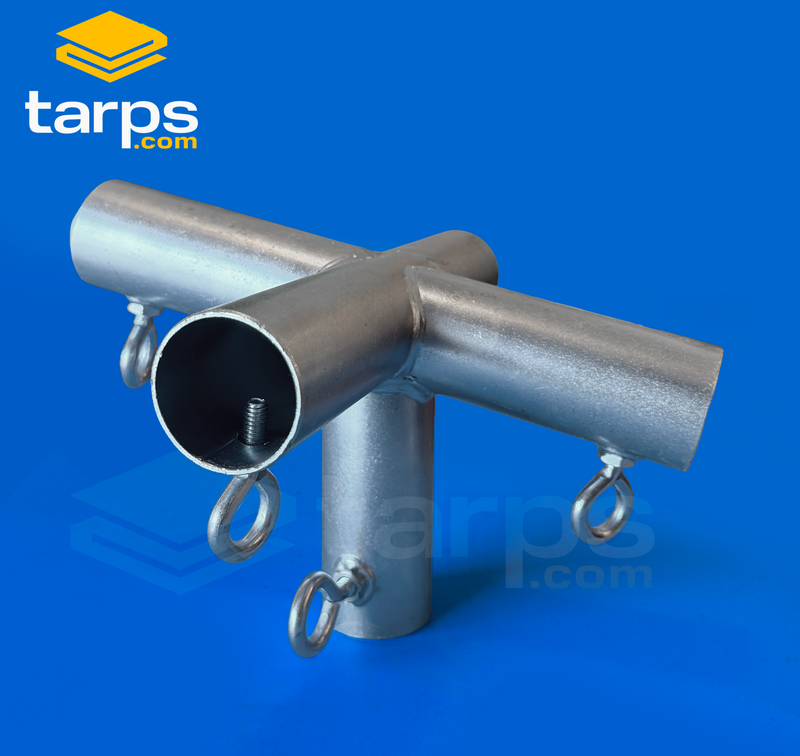 Load image into Gallery viewer, 1 5/8" Slope Peak Center - 5 Way Fitting (P5G-158) - Tarps.com
