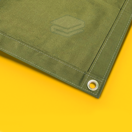 Premium Canvas Tarps - Olive Green - Tarps.com