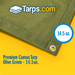 Premium Canvas Tarps - Olive Green - Tarps.com