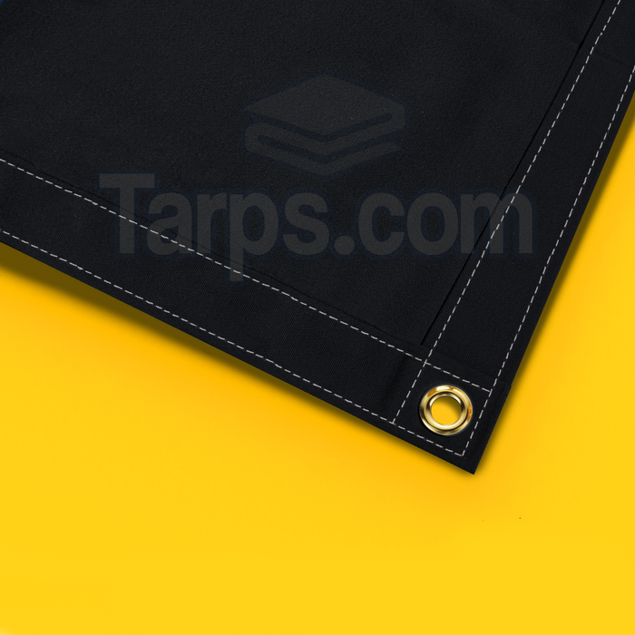 Premium Canvas Tarps - Black - Tarps.com