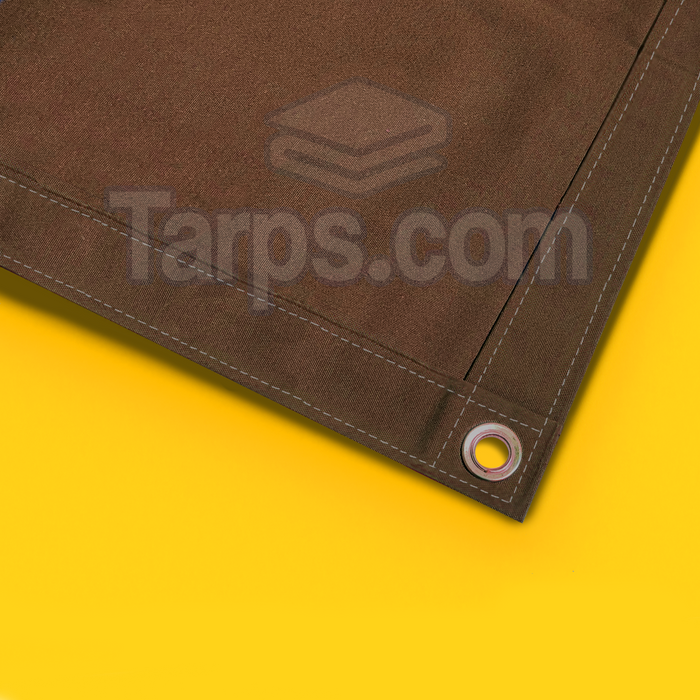 Premium Canvas Tarps - Brown - Tarps.com