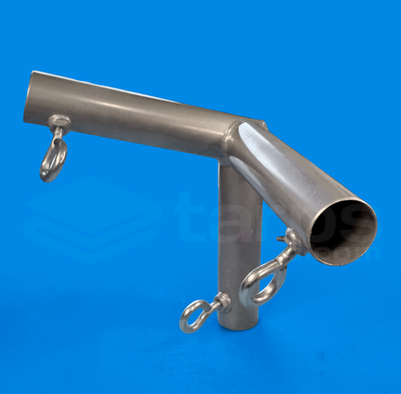 Load image into Gallery viewer, 1 3/8" Slope Peak Bottom Corner Up - 3 Way Fitting (SPB3-138)
