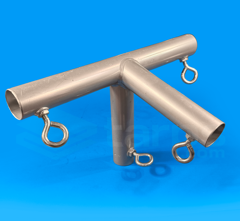 Load image into Gallery viewer, 1 3/8" Slope Peak Top Side Down - 4 Way Fitting (SPT4-138)
