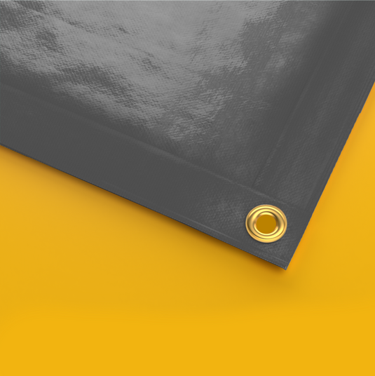 Silver Vinyl PVC Tarps - 18 oz - Tarps.com