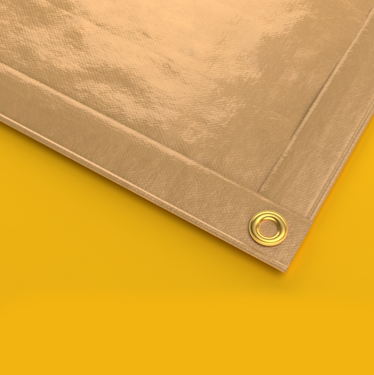 Tan Vinyl PVC Tarps - 18 oz Vinyl PVC