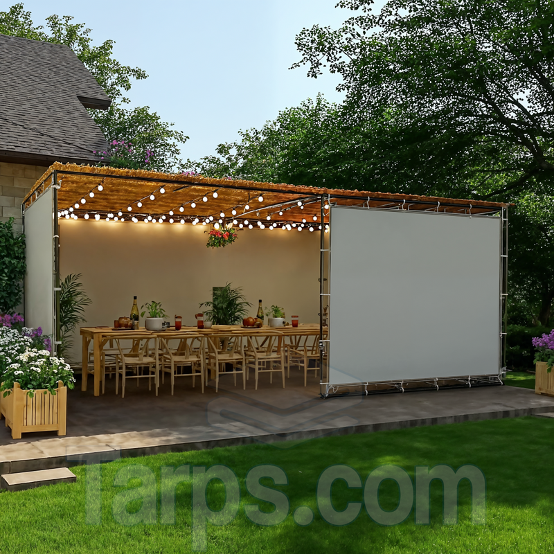 pergola with tarp Sukkah Kits Using 1" EMT