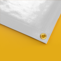 White Vinyl PVC Tarps - Fire Retardant - 16 oz - Tarps.com