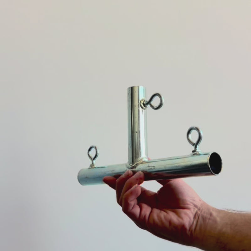 Load and play video in Gallery viewer, 3/4" Closed T with No Roll Stop - 3 Way Fitting (FT1-075)
