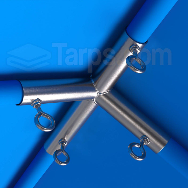 Load image into Gallery viewer, 1&quot; High Peak Side or Top Center - 4 Way Fitting (FV4-1) - Tarps.com

