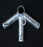 Load image into Gallery viewer, 1" High Peak Top End with Centerpole - 4 Way Fitting (HP4D-1) - Tarps.com
