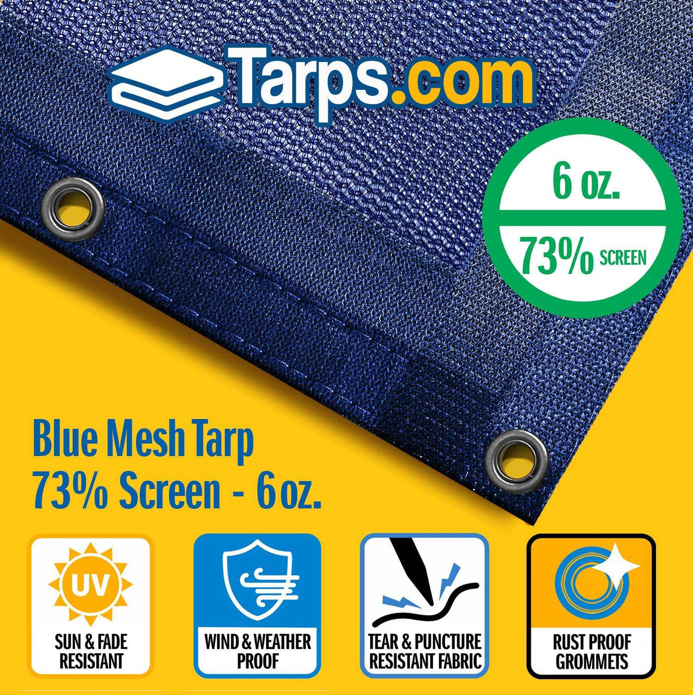 Blue Mesh Tarps